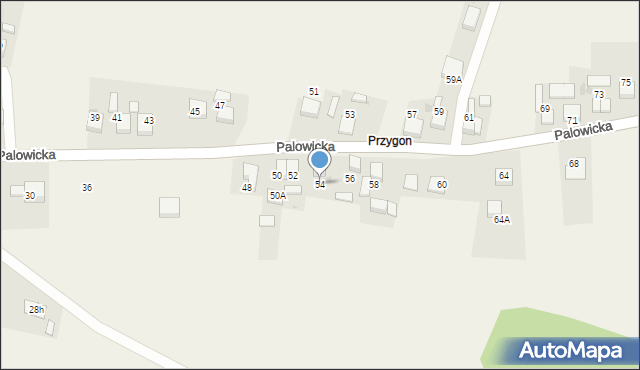 Szczejkowice, Palowicka, 54, mapa Szczejkowice