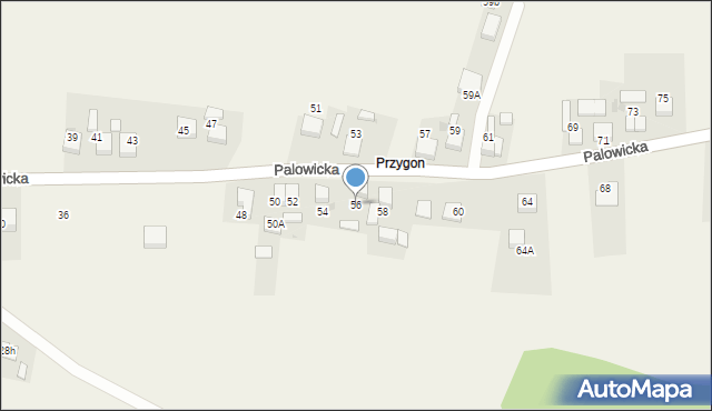 Szczejkowice, Palowicka, 56, mapa Szczejkowice