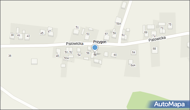 Szczejkowice, Palowicka, 58, mapa Szczejkowice