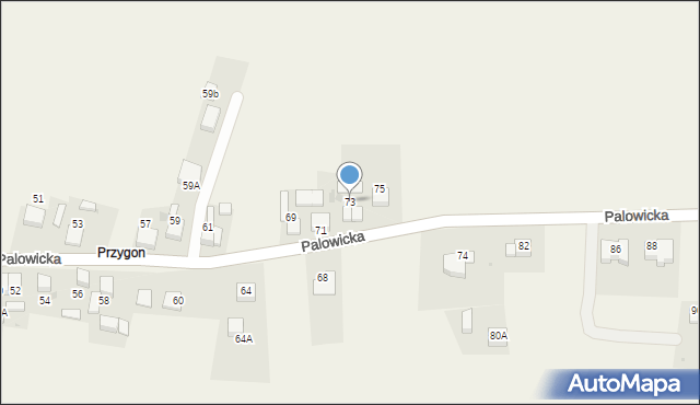 Szczejkowice, Palowicka, 73, mapa Szczejkowice