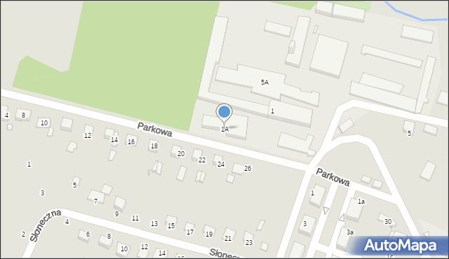 Szczekociny, Parkowa, 1A, mapa Szczekociny