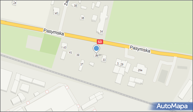 Szczytno, Pasymska, 35, mapa Szczytno