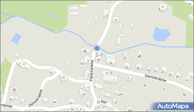 Szklarska Poręba, Partyzantów, 4, mapa Szklarska Poręba