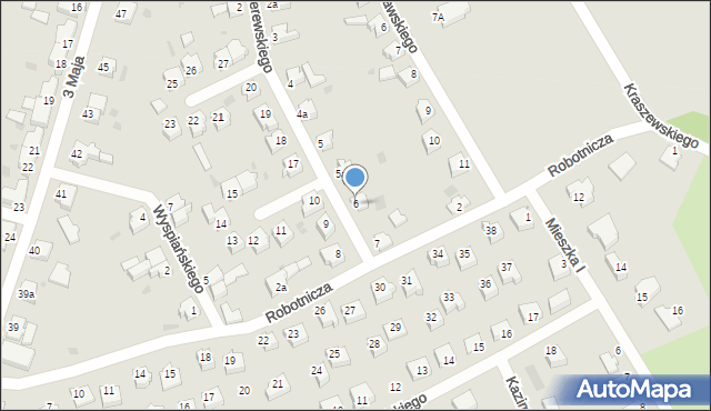 Szprotawa, Paderewskiego Ignacego Jana, 6, mapa Szprotawa