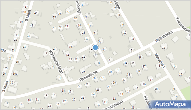 Szprotawa, Paderewskiego Ignacego Jana, 9, mapa Szprotawa