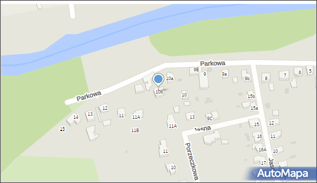 Szprotawa, Parkowa, 10b, mapa Szprotawa