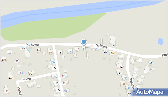 Szprotawa, Parkowa, 5, mapa Szprotawa