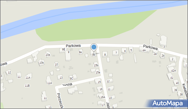 Szprotawa, Parkowa, 9b, mapa Szprotawa