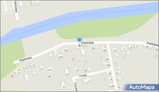 Szprotawa, Parkowa, 9E, mapa Szprotawa
