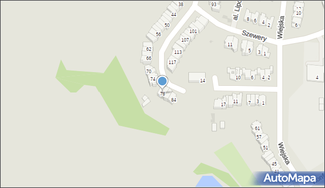 Tarnobrzeg, Paderewskiego Ignacego Jana, 78, mapa Tarnobrzegu