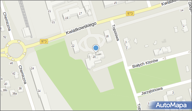 Tarnów, Park Kwiatkowskiego Eugeniusza, 20, mapa Tarnów