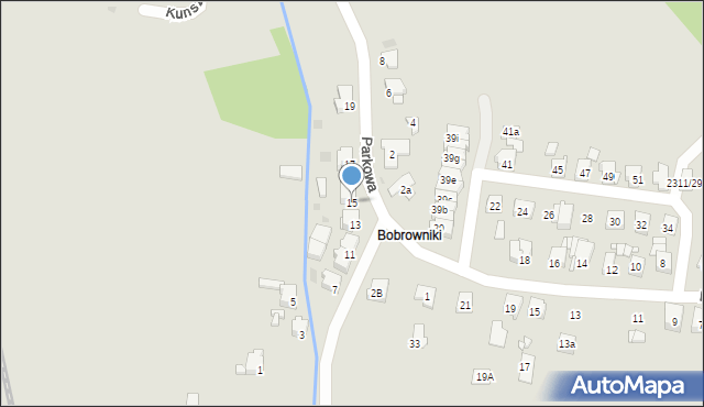 Tarnowskie Góry, Parkowa, 15, mapa Tarnowskie Góry