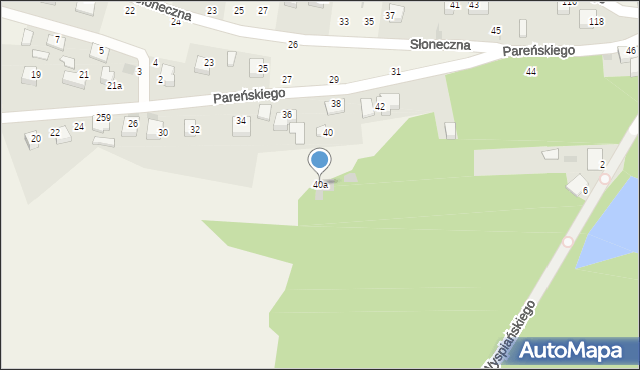 Tenczynek, Pareńskiego Stanisława, 40a, mapa Tenczynek