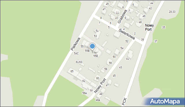 Tomaszów Mazowiecki, Parkowa, 55D, mapa Tomaszów Mazowiecki
