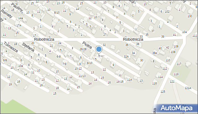 Tomaszów Mazowiecki, Pawła, 7, mapa Tomaszów Mazowiecki