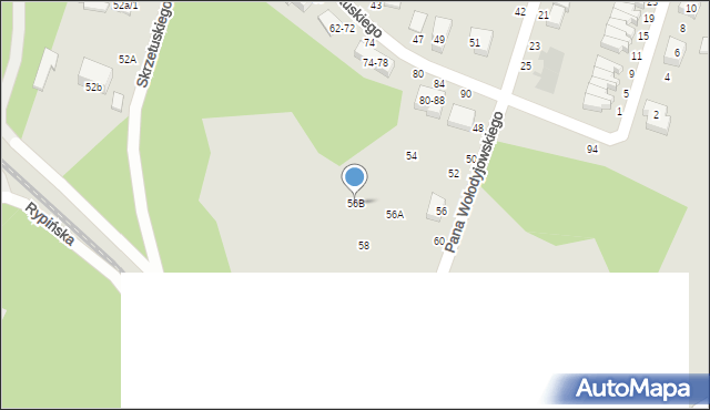 Toruń, Pana Wołodyjowskiego, 56B, mapa Torunia