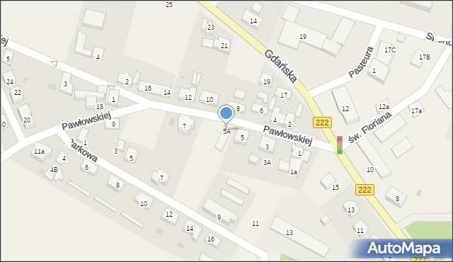 Trąbki Wielkie, Pawłowskiej Kunegundy, 5A, mapa Trąbki Wielkie