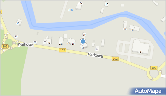 Trzebiatów, Parkowa, 16, mapa Trzebiatów