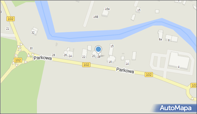 Trzebiatów, Parkowa, 18, mapa Trzebiatów