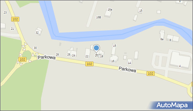 Trzebiatów, Parkowa, 20, mapa Trzebiatów