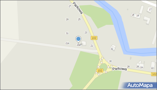 Trzebiatów, Parkowa, 21a, mapa Trzebiatów