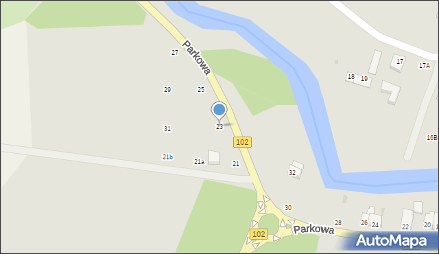 Trzebiatów, Parkowa, 23, mapa Trzebiatów