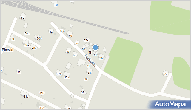 Trzebinia, Parkowa, 51, mapa Trzebinia