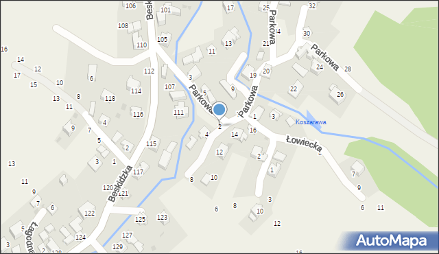 Trzebinia, Parkowa, 2, mapa Trzebinia