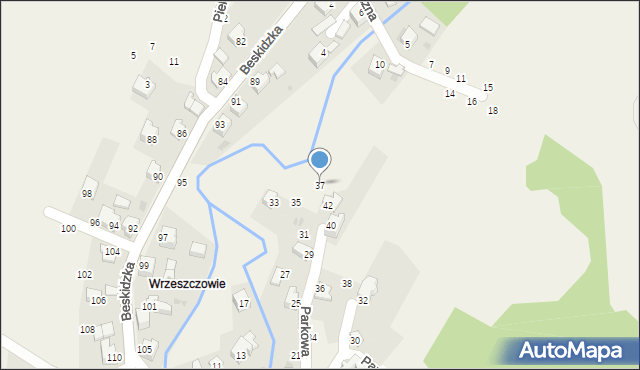 Trzebinia, Parkowa, 37, mapa Trzebinia