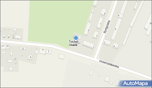 Tuczno, Pakoska, 2, mapa Tuczno