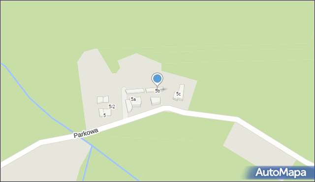 Tułowice, Parkowa, 5b, mapa Tułowice