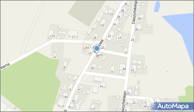 Tuplice, Parkowa, 18, mapa Tuplice