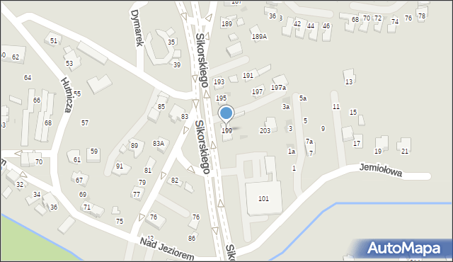 Tychy, Paprocańska, 199, mapa Tychów