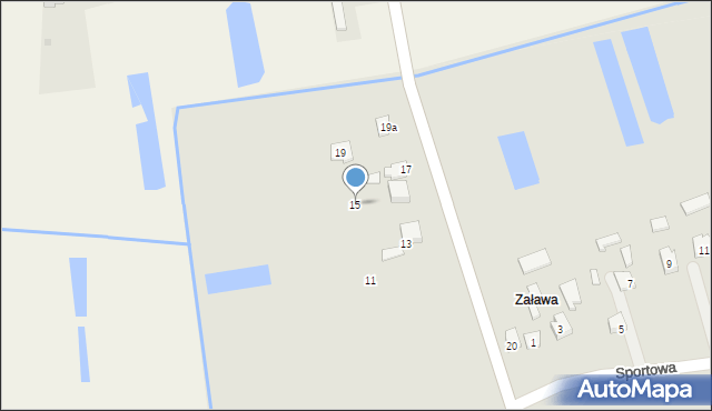 Tyszowce, Partyzantów, 15, mapa Tyszowce