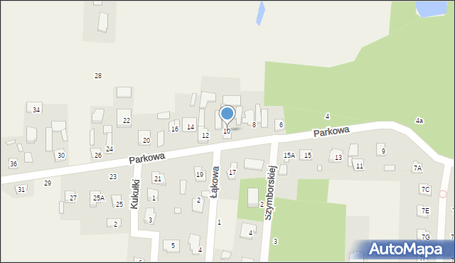 Ustanów, Parkowa, 10, mapa Ustanów