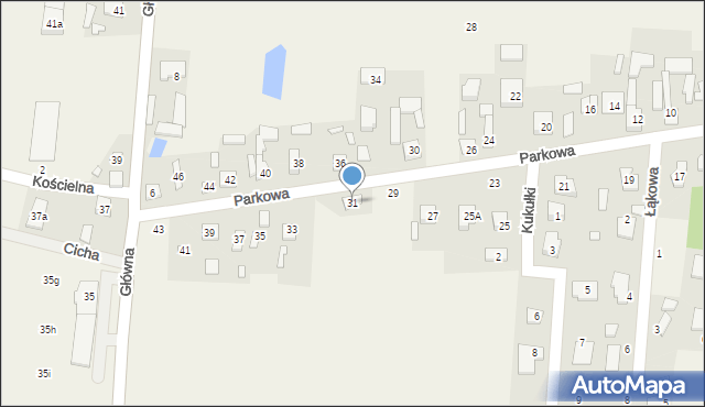 Ustanów, Parkowa, 31, mapa Ustanów