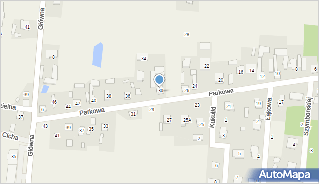 Ustanów, Parkowa, 32, mapa Ustanów