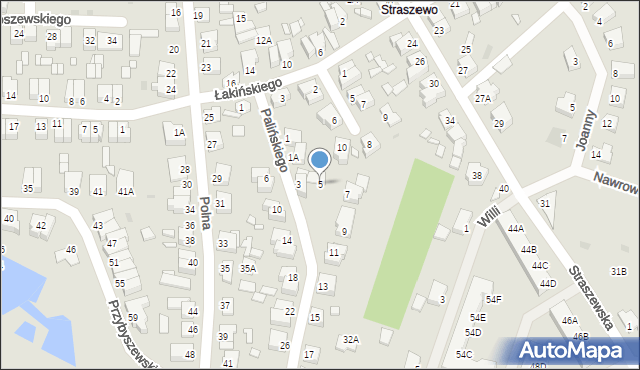 Wągrowiec, Palińskiego Piotra, 5, mapa Wągrowiec