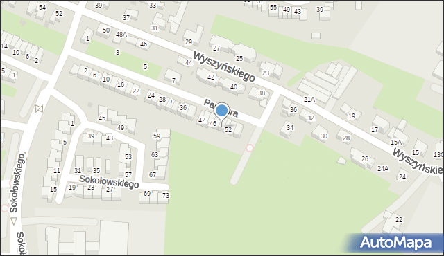 Wałbrzych, Pasteura Luisa, 50, mapa Wałbrzycha