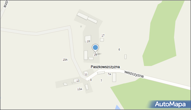 Waniewo, Paszkowszczyzna, 15, mapa Waniewo