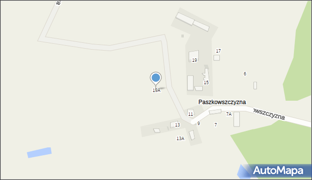 Waniewo, Paszkowszczyzna, 19A, mapa Waniewo