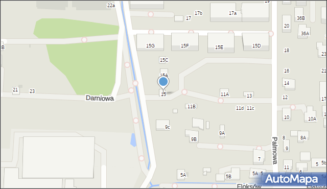 Warszawa, Palmowa, 15, mapa Warszawy
