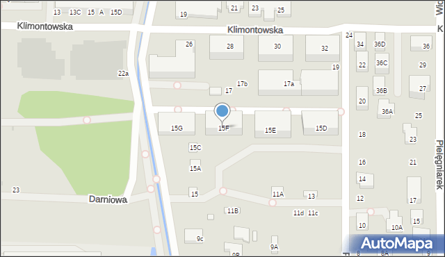 Warszawa, Palmowa, 15F, mapa Warszawy