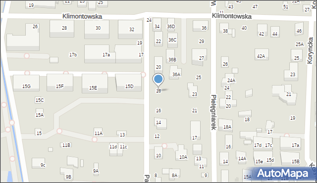 Warszawa, Palmowa, 18, mapa Warszawy