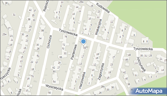 Warszawa, Parterowa, 24, mapa Warszawy