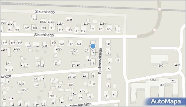 Wejherowo, Paderewskiego Ignacego Jana, 2, mapa Wejherowo