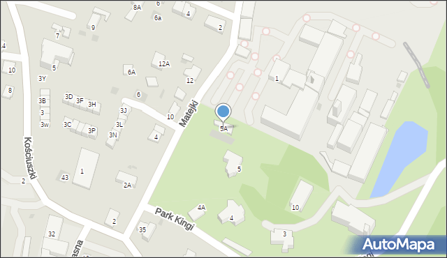 Wieliczka, Park Kingi, 5A, mapa Wieliczka