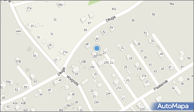 Wieliczka, Pasternik, 15E, mapa Wieliczka