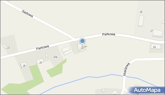 Wieniec, Parkowa, 22, mapa Wieniec