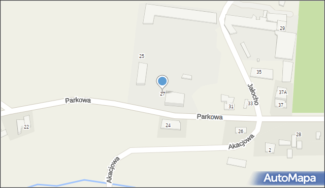 Wieniec, Parkowa, 27, mapa Wieniec